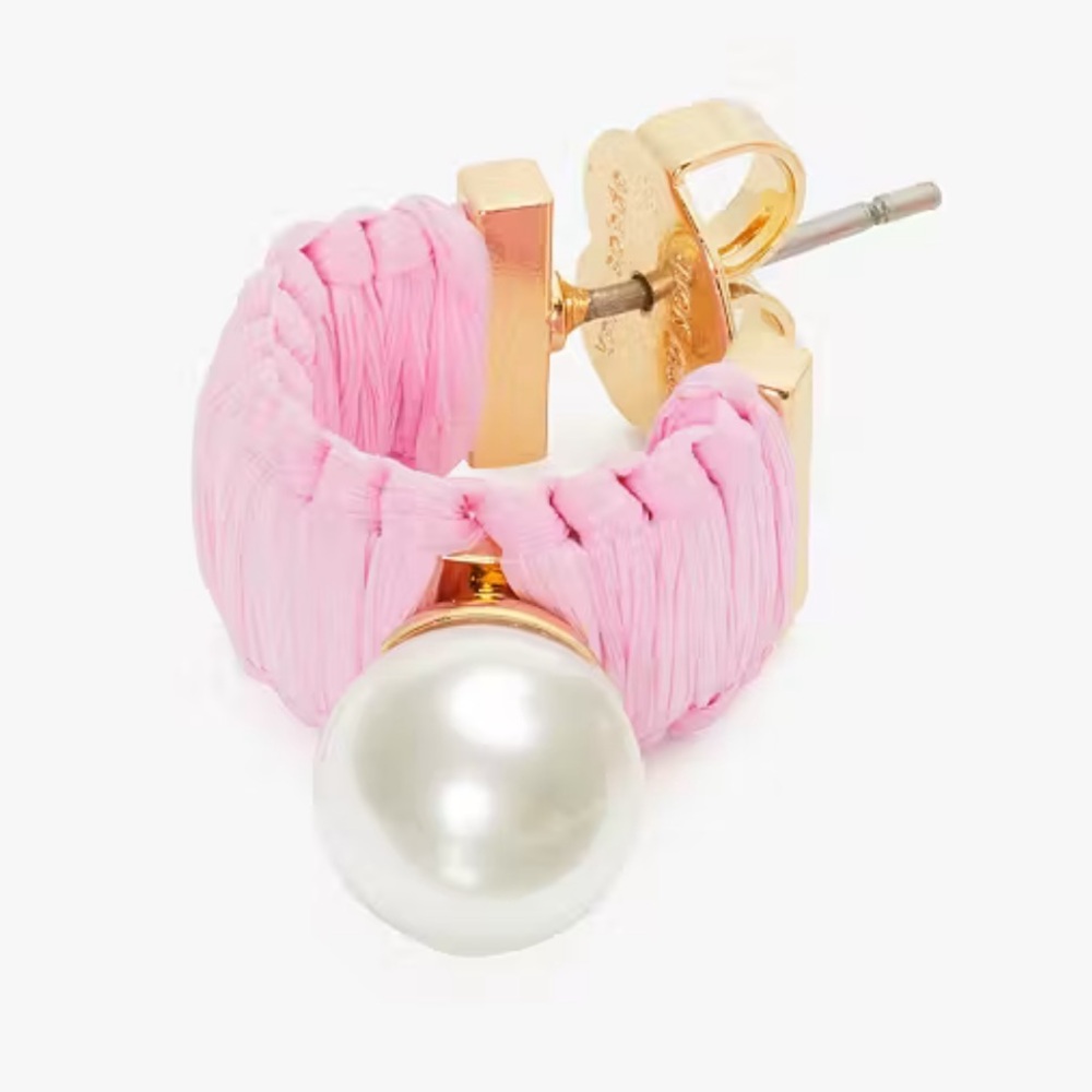 KATE SPADE Raffia Earrings - Pink